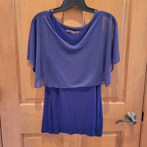 The Limited Blue Women's Layered Top Size Small